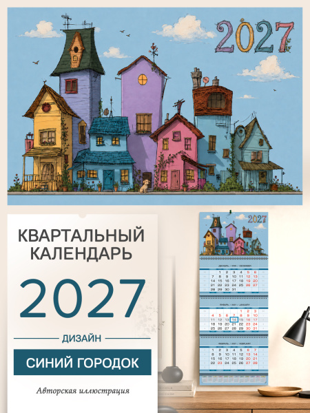 Календарь квартальный Синий городок