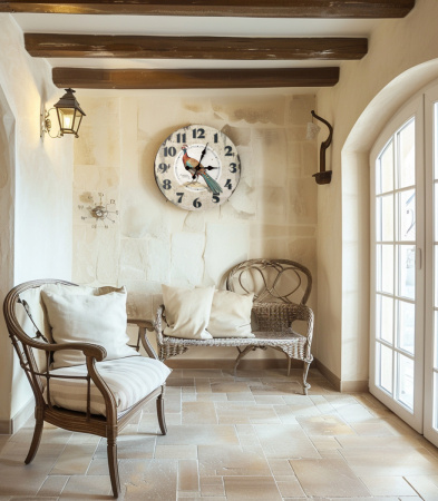 Настенные часы 50см (Фазан) КРУГ 08