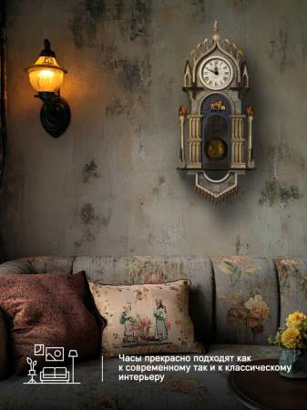 Конструктор Домик Городок Вивальди №7, часы с маятником 10