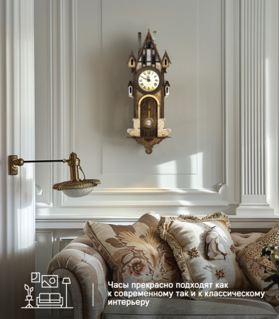 Конструктор Домик Городок Андерсена №9, часы с маятником 07