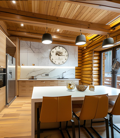 Настенные часы 50см (Трактор) КРУГ 09