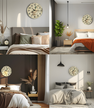 Настенные часы 50см (Селезень) КРУГ 07