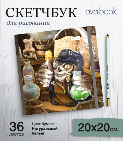 Скетчбук "Филин Альберт: Алхимия-неточная наука"
