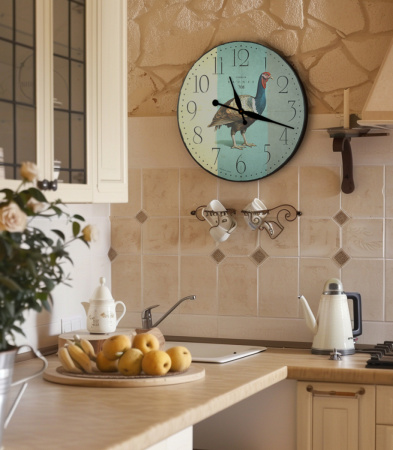 Настенные часы 50см (Индюк) КРУГ 08