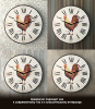 Настенные часы 50см (Петух) КРУГ 06