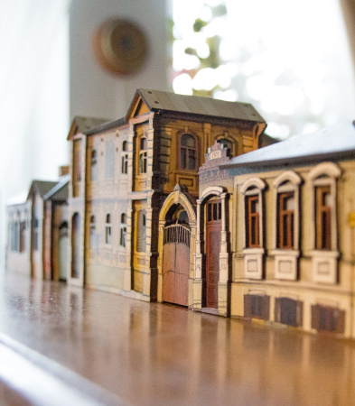 Домик-конструктор деревянный 