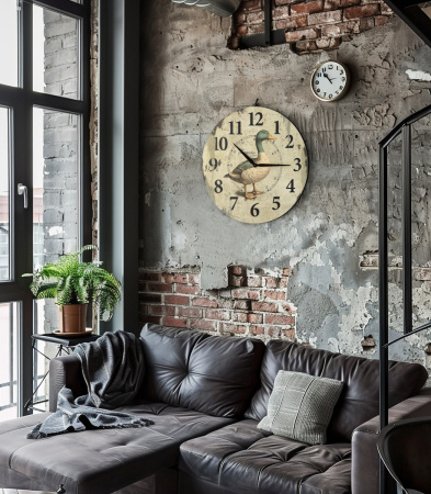 Настенные часы 50см (Селезень) КРУГ 10