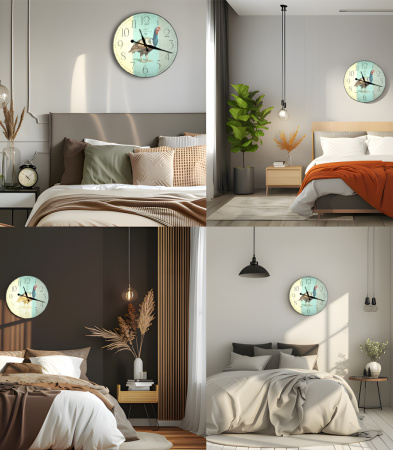 Настенные часы 50см (Индюк) КРУГ 07