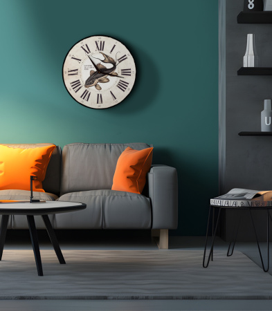 Настенные часы 50см (Сом) КРУГ 08