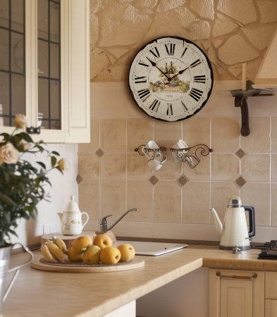 Настенные часы 35см (Вина Кубани) КРУГ 08