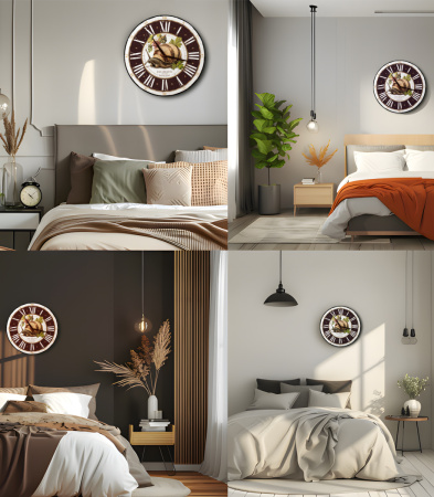 Настенные часы 50см (Улитка) КРУГ 07