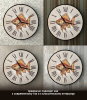 Настенные часы 50см (Золотая рыбка) КРУГ 06